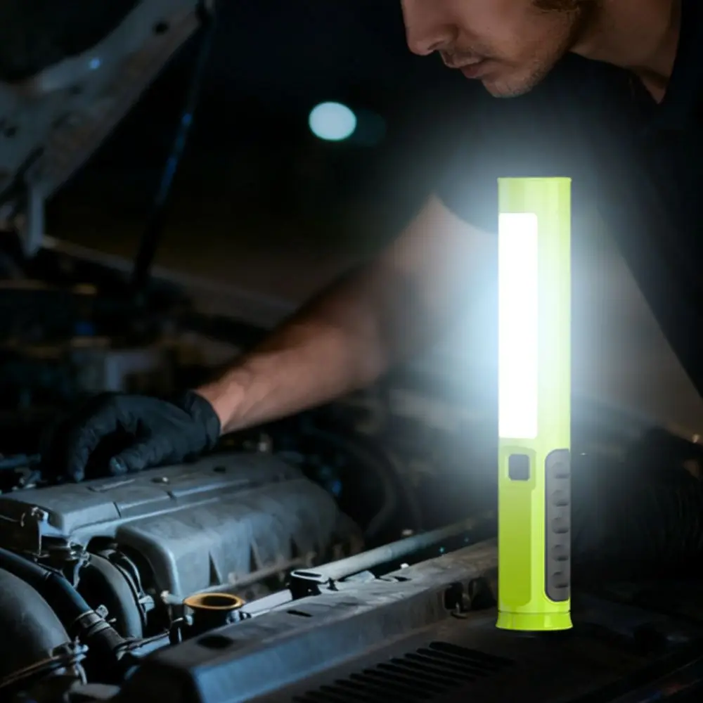 Red Blue Warning Lights Portable Work Lamp Magnetic Light Foldable Design Vehicle Maintenance Lamp Multi-functional Flashlight