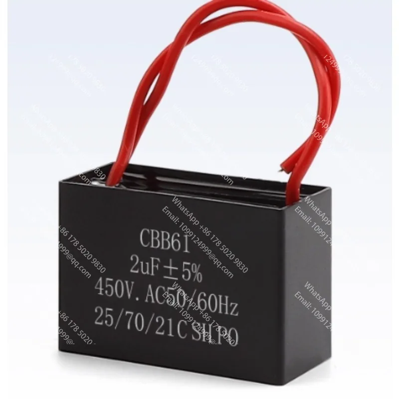 10 Uds CBB61 5 Microfarad, campana extractora con ventilador de techo, electrodomésticos grandes de 450 voltios, cocina