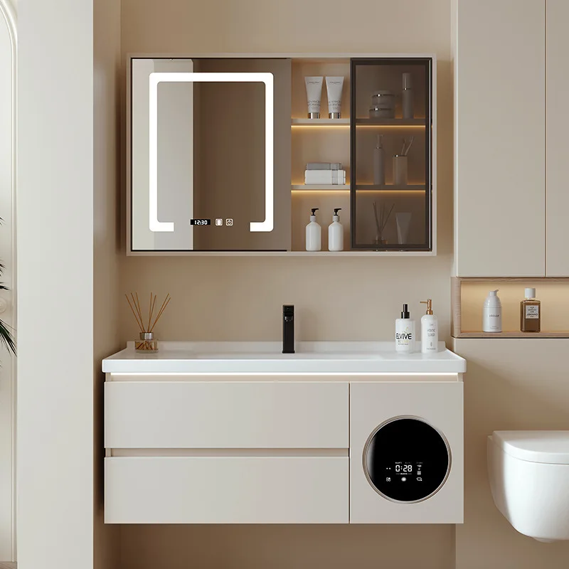 New Wash-and-dry Bathroom Cabinets Washing Machine Bathroom Cabinets Multi-functional Home Furniture In Particolare ZY50YSG