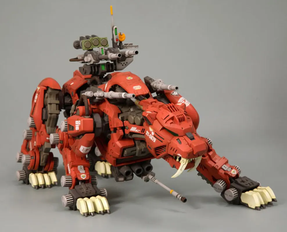 BT 1/72 ZOIDS Saber Tiger Assembled model Anime Action Figure Toys assembly Birthday Christmas gift