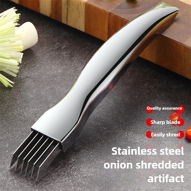 

2025 new 304 stainless steel blade scallion cutter meat cutter creative kitchen gadget scallion bone cutting blade scallion