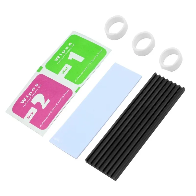 1set M.2 SSD Heat Sink NVME NGFF M.2 2280 Solid State Hard Disk Aluminum Heatsink Cooler Radiator Thermal Cooling Pad for PC