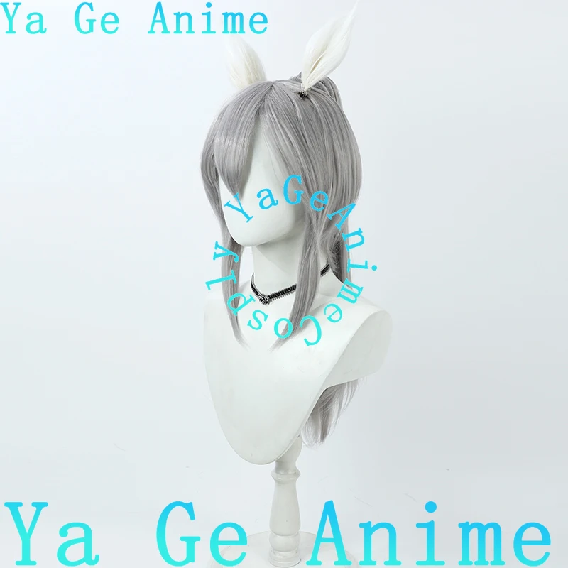 Ya Ge Uma Musume Pretty Derby Tamamo Cross Cosplay Wig With Ears And Tail Horse Racing Girl Game Reality Show Character Wig