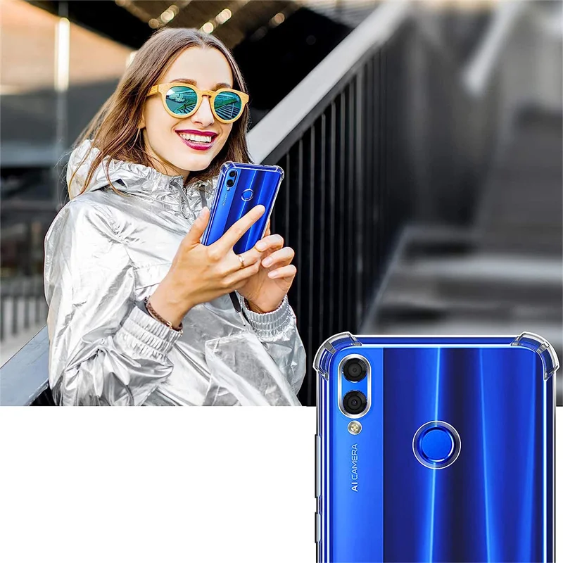 Soft Clear Case for Honor-8X Phone Cases Honor 8X Shockproof Silicone Cover Honor 8 X Case Huawei Honor 8X