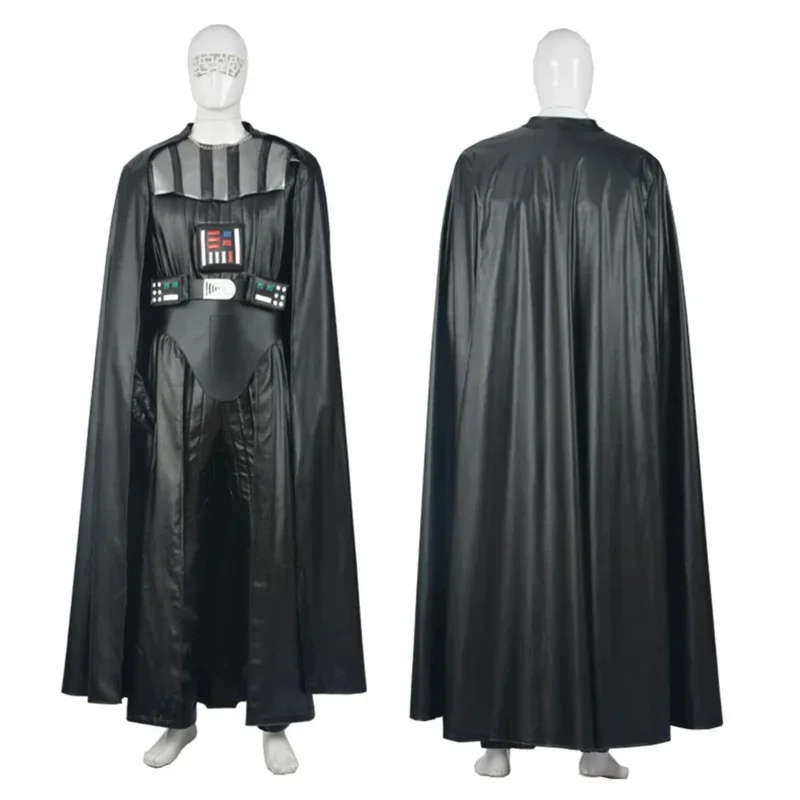 Darth Cos Vader Cosplay Costume Jumpsuit Vest Cloak Black Uniform Adult Jedi Suit Mens Halloween Carnival Party Disguise Outfits