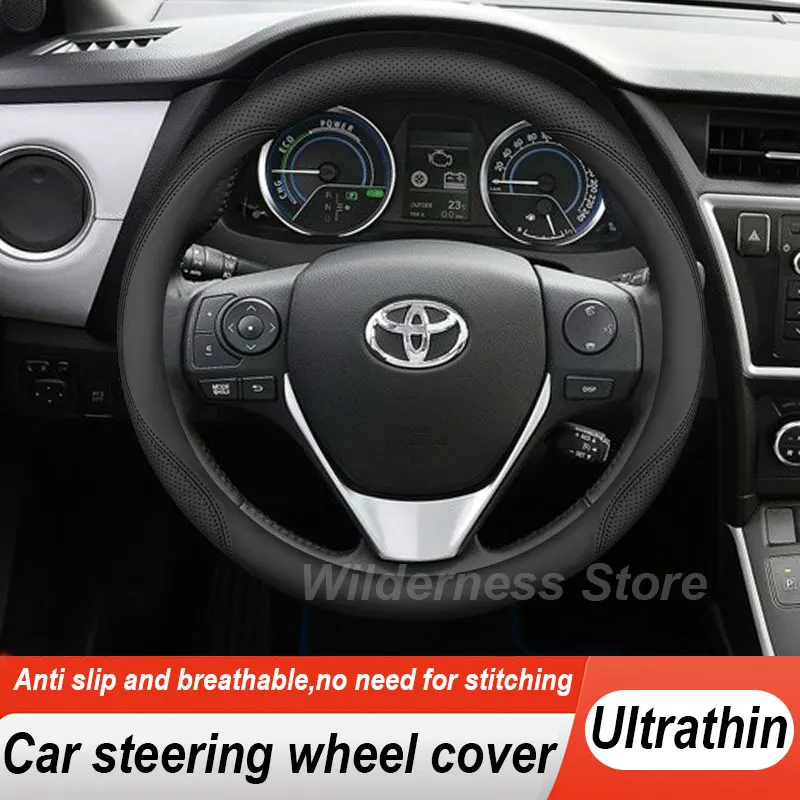 Hot Sales Car Steering Wheel Cover For Toyota Auris MK1 MK2 E150 E180 Hatchback 2006-2013 2014 2015 2016 2017 2018 Accessories