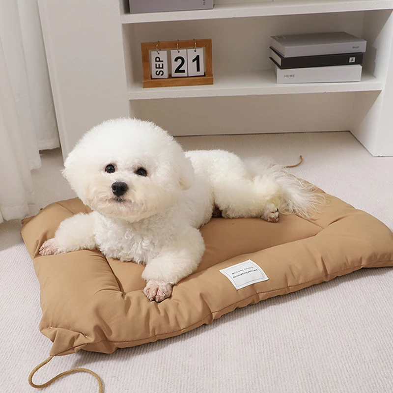 الشتاء أفخم سرير الحيوانات الأليفة INS الكورية نمط سميكة وسادة مريحة حصيرة للكلاب الصغيرة القطط مثل المالطية قابل للغسل قفص وسادة عش المنزل #3