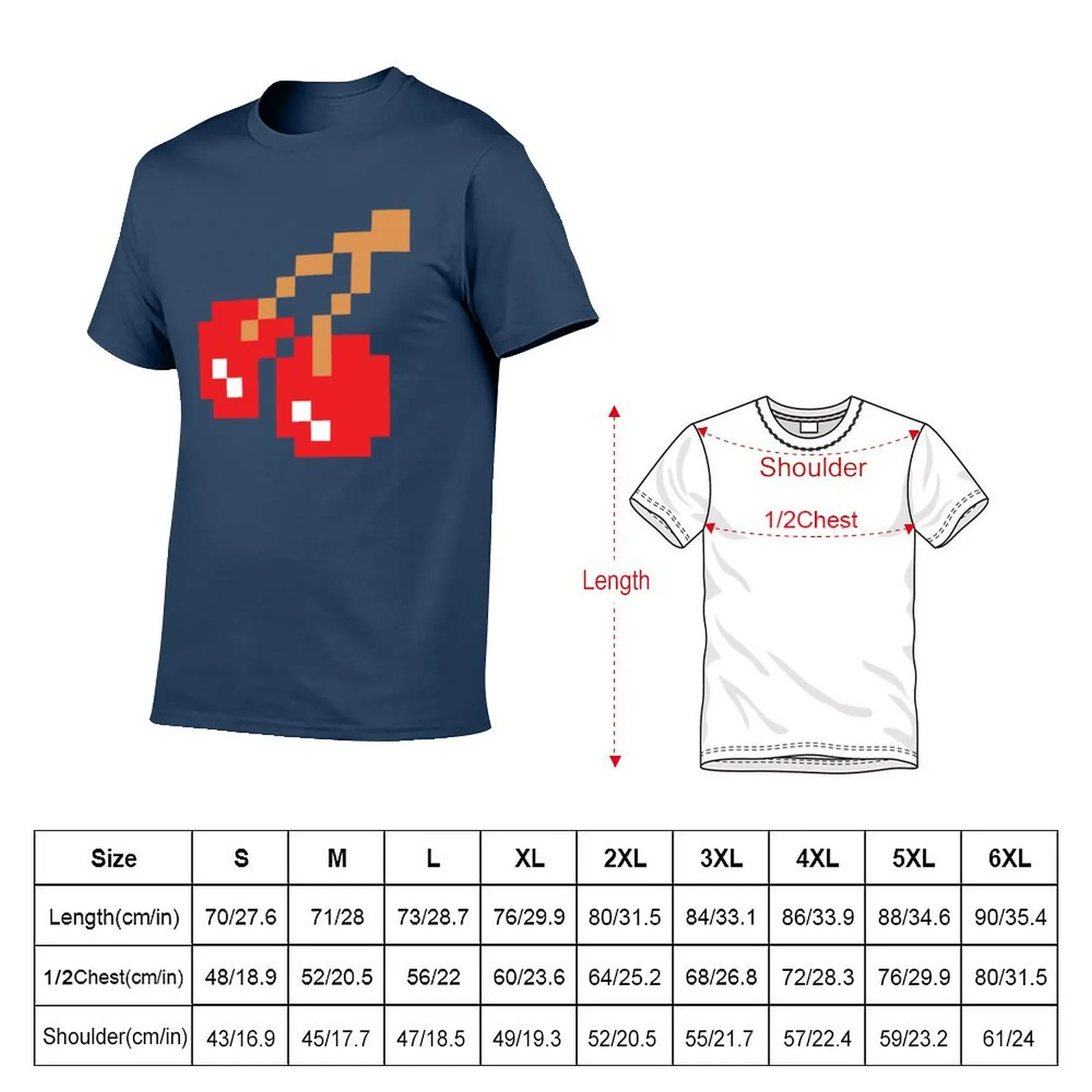 8-Bit Cherry T-Shirt Moisture Wicking Quick Dry Tee