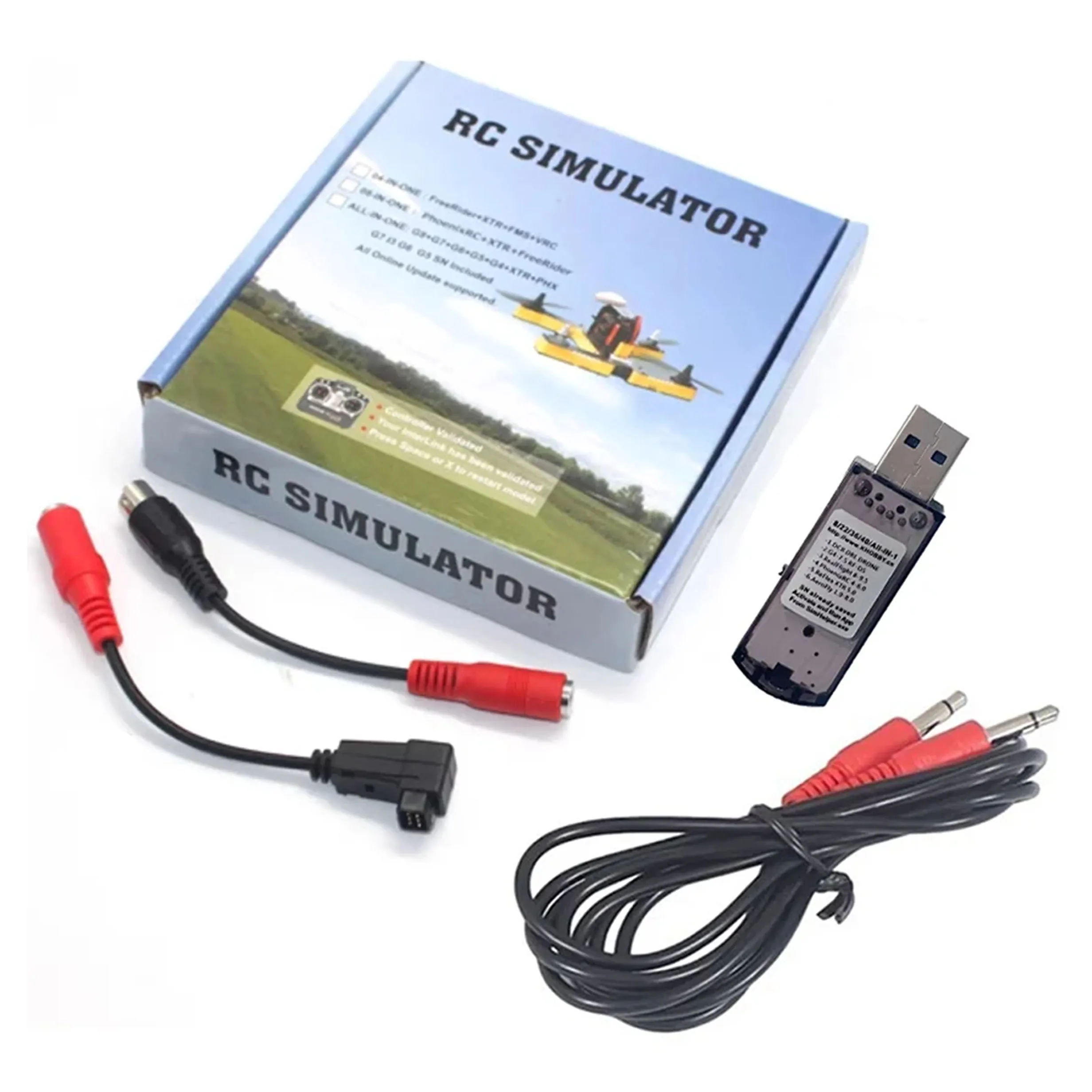 22-in-1 Wireless Simulator Dongle für Phoenix G5 G6 G7 RC Flight Sim für Hubschrauber Flugzeug Drohne Training – Detail 5