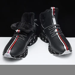 men boots 2024 New Winter Slippers Warm Men Shoes Waterproof Non-Slip Plush Sneakers Male tenis shoes Boots Men Sneakers Winter