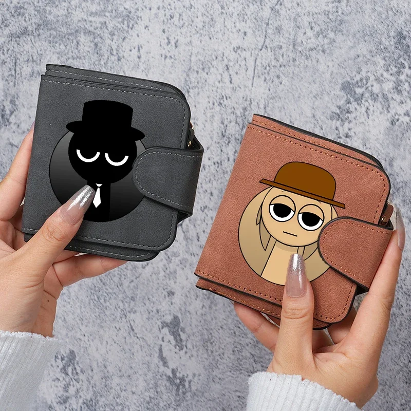 

Sprunki Boy Girl Anime Peripheral Wallets Korean Version Trendy Purse Multi Card Slot Card Bags Zero Wallet Storage Bag Gift Hot