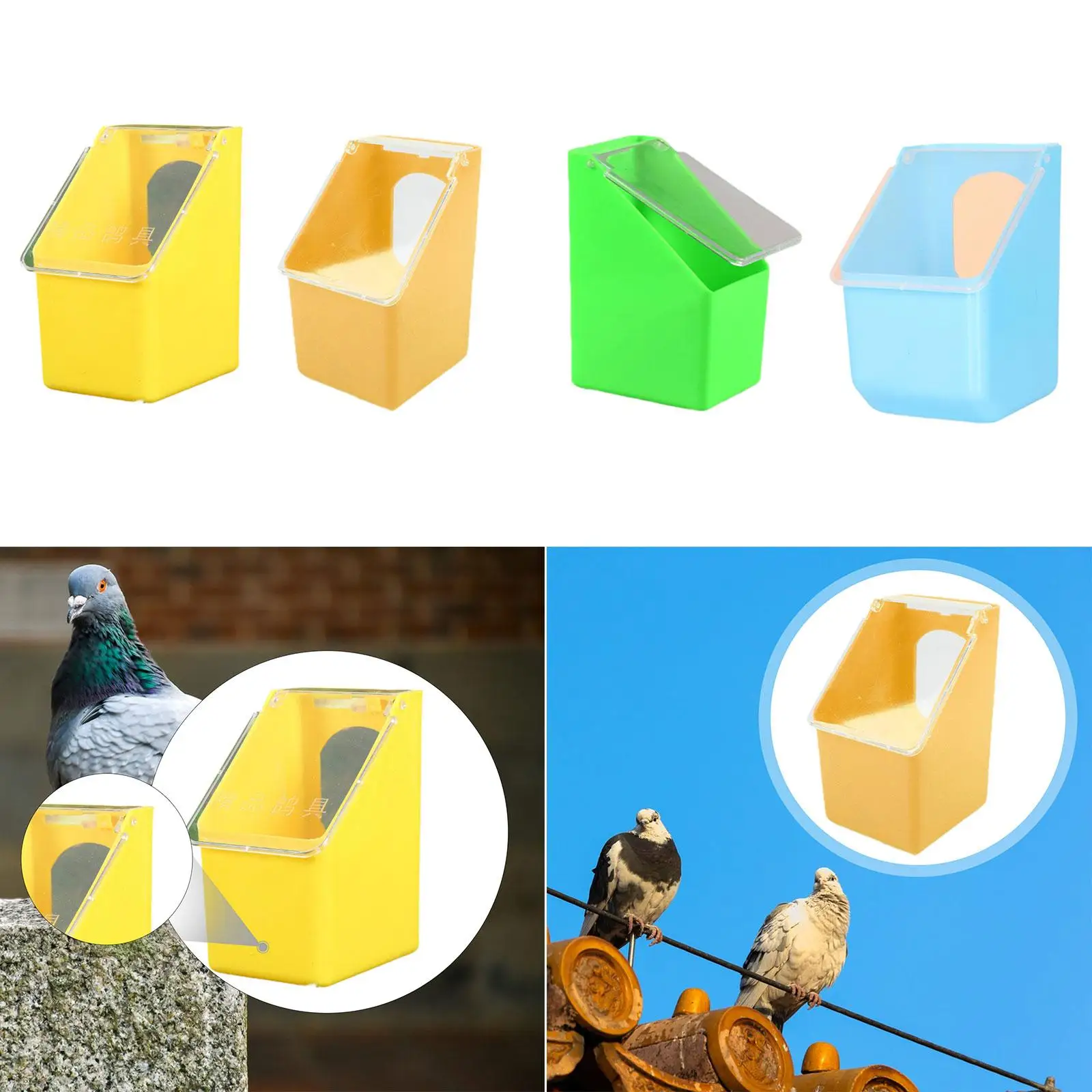 

Прочная подвесная кормушка с отверстием для голубей, пластиковая клетка для птиц, миска для воды для еды, принадлежности для попугаев