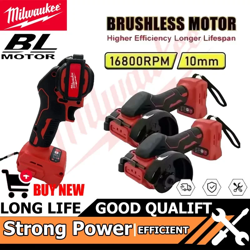 

Milwaukee Tool 18V Battery Cordless Angle Grinder 3 Inch Polishing Machine Mini Diamond Cutting Grinding Cut OFF Tools