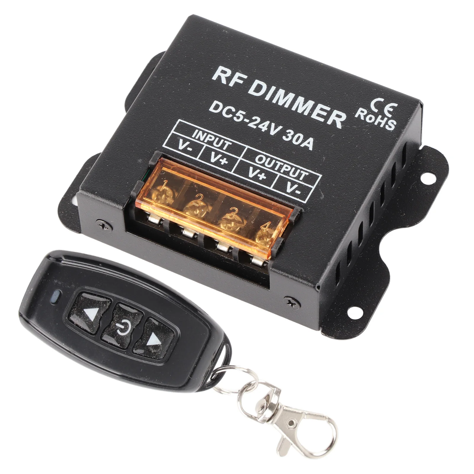 Controlador de dimmer de cor única LED 3 teclas RF Controle remoto sem fio de grande potência