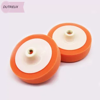 5 인치 125mm 자동차 자동차 연마 패드 폴리 셔 스폰지 휠 왁싱 오렌지 자동차 액세서리 연마 디스크 워시 유지 보수
