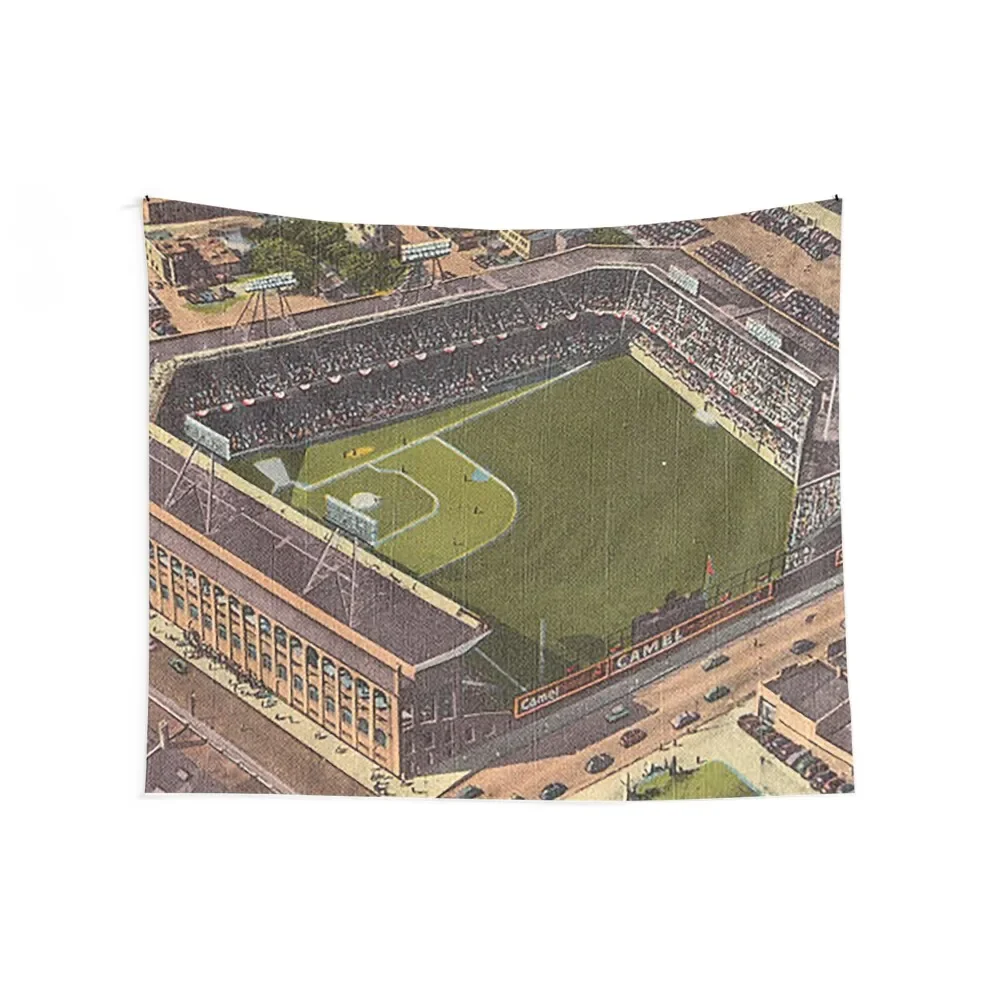 Ebbets Field, Brooklyn New York, Brooklyn Baseball Stadium, Old Stadiums, Subway Series, Tapestry