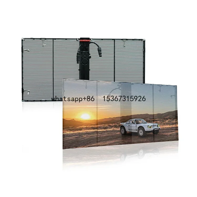 

4500 Nits High Resolution P3.9-7.8 IndoorGlass Transparent P3.91mm LED Display Screen