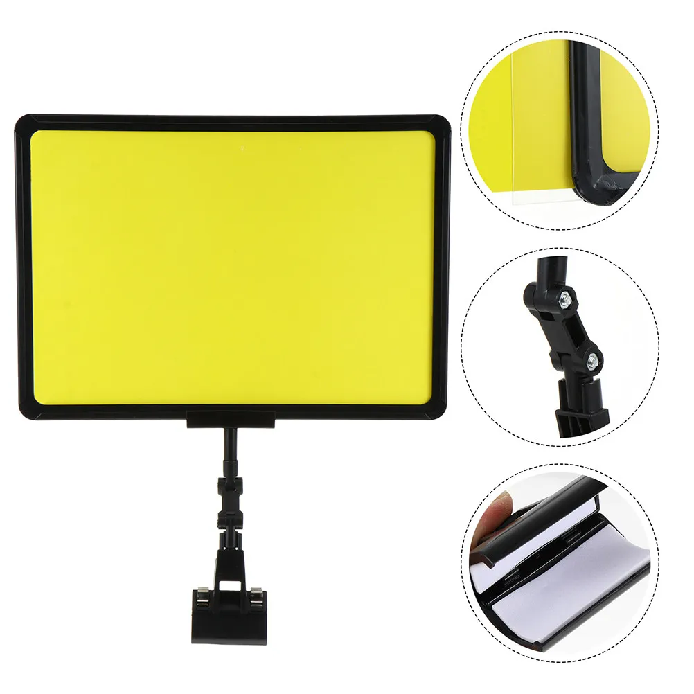 

2 шт. многоразовые ценники-клипсы, легкие портативные держатели для рекламных ценников в супермаркетах и магазинах