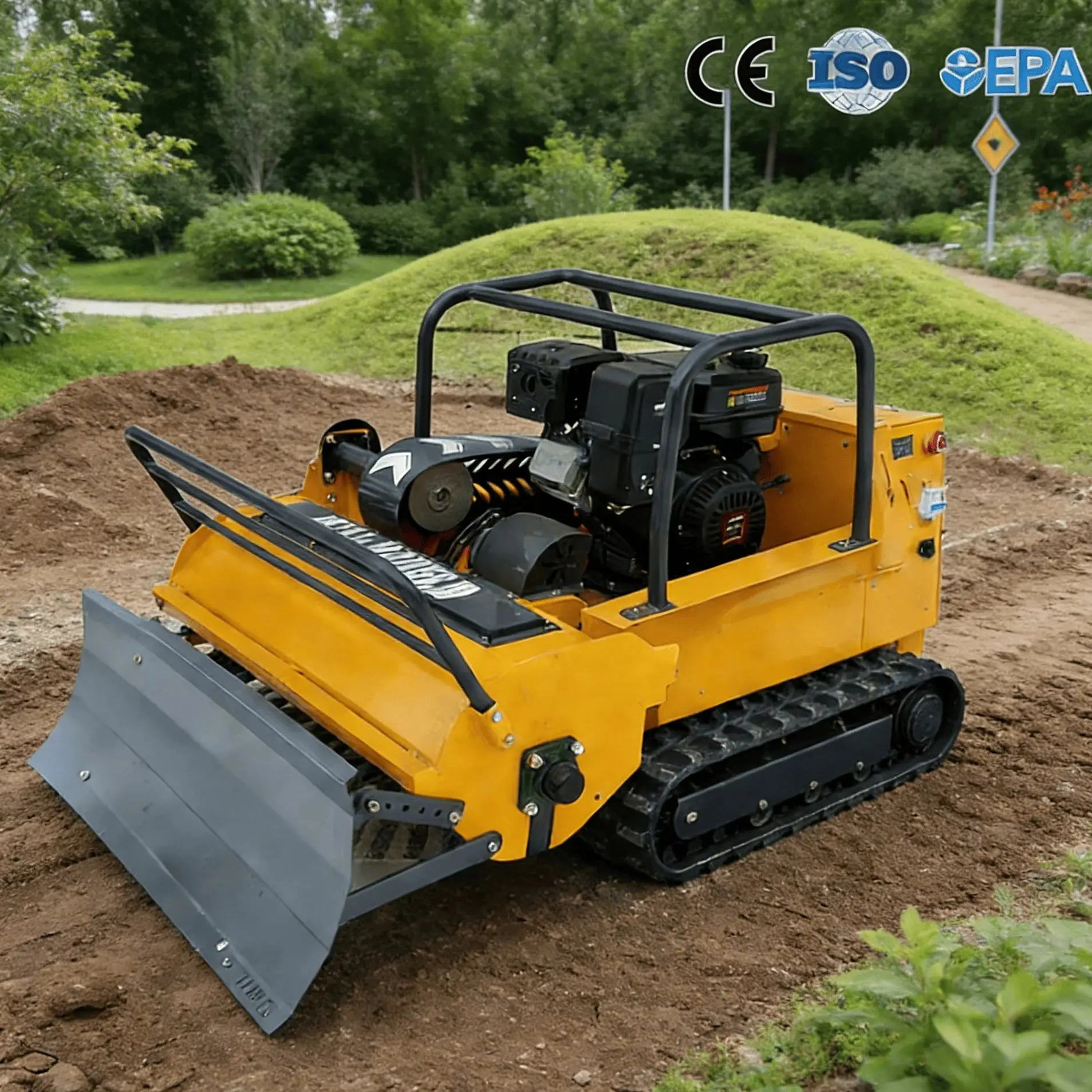 

Customized All-Season Robotic Lawn Mower with Detachable Snow Blade & Trimmer - Steep Hill Compatibl flail mower