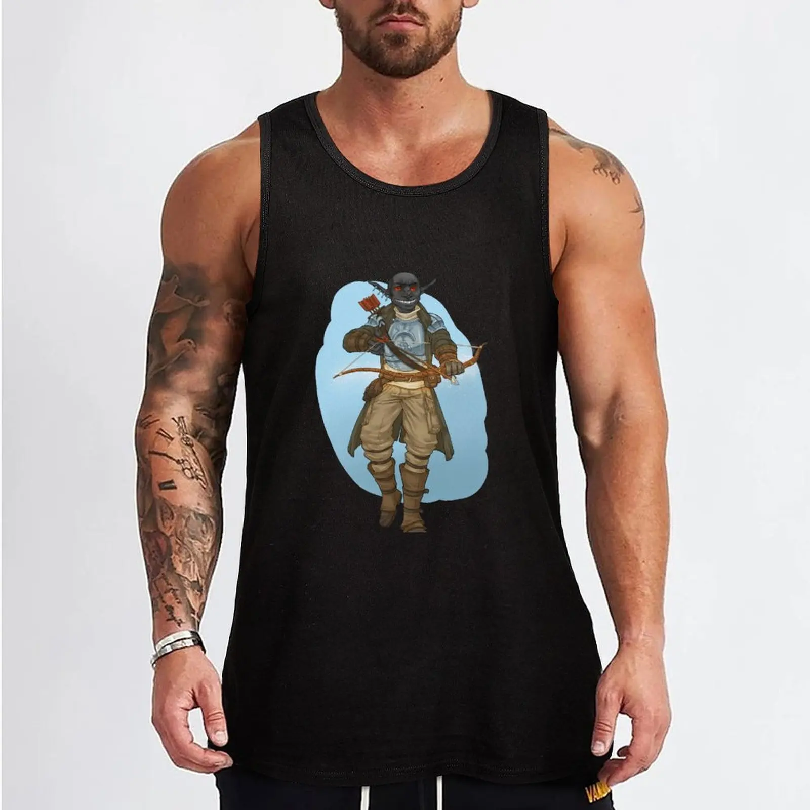 Grizzop and Bow - RQG Tank Top gym clothing Working vest