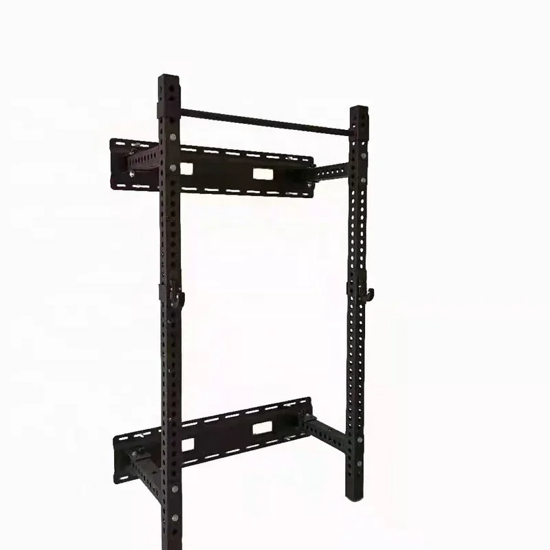 Commercial Functional Trainer Power Wall Mounted Foldable Gym Equipment Squat Half Rack