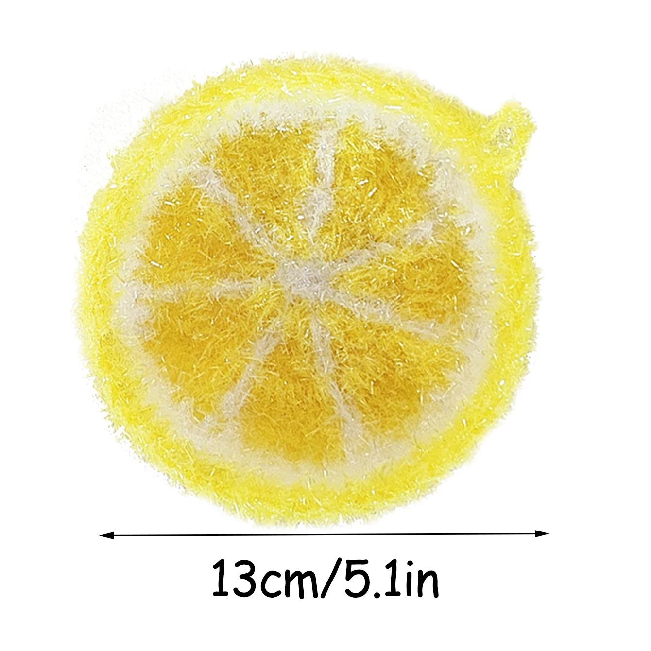 3PC Set Lemon-shaped Woven Dishwashing Cloth, Kitchen Cleaning Rag, Non-stick Oil, Non-damaging Pot Rag, Kitchen Cleaning Towel