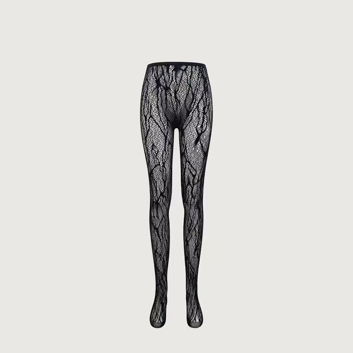 New Python-patterned Three-dimensional Hollow-out Sexy Hot Girl Outfit With Pure Desire Style Jacquard Fishnet Stockings 8YUU