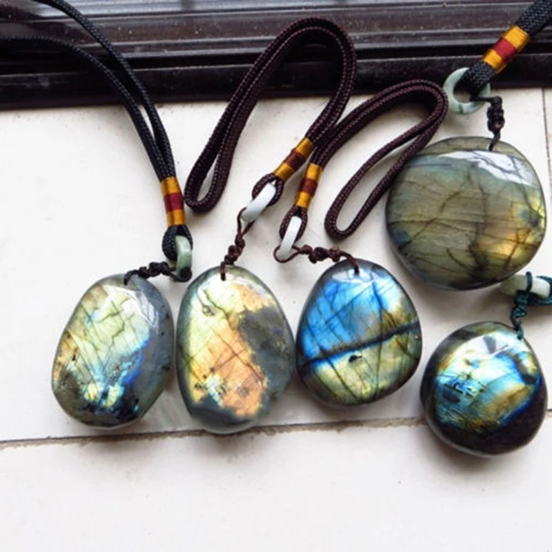 Natural Crystal Moonstone Raw Gemstone Ornament Polished Quartz Labradorite Handicraft Fish Tank Decorating Stone Healing Stone view 3
