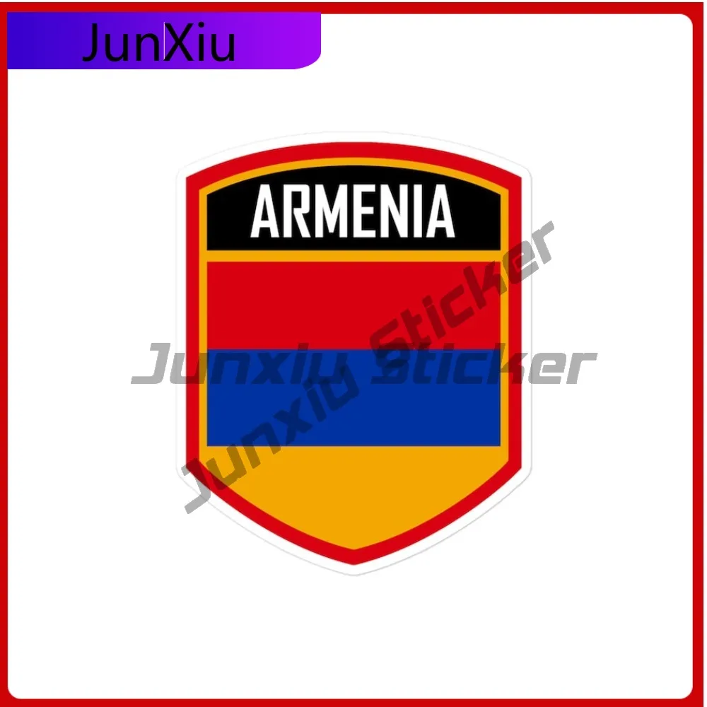 

Armenia Flag Emblem Creative Custom Printed Stickers Waterproof Vinyl Decal Anti UV Shield and Scratch Cover PVC