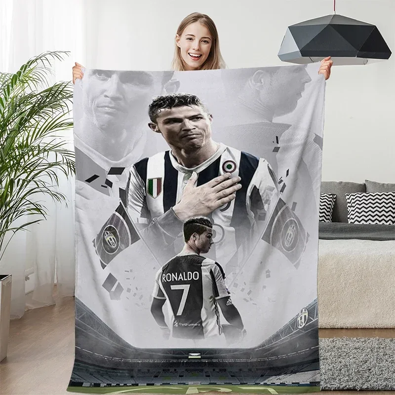 Fleece Blanket Sofa Winter Warm C-Cristiano Ronaldo Knee Bed Camping Flannel Fluffy Soft Blankets King Size Microfiber Bedding