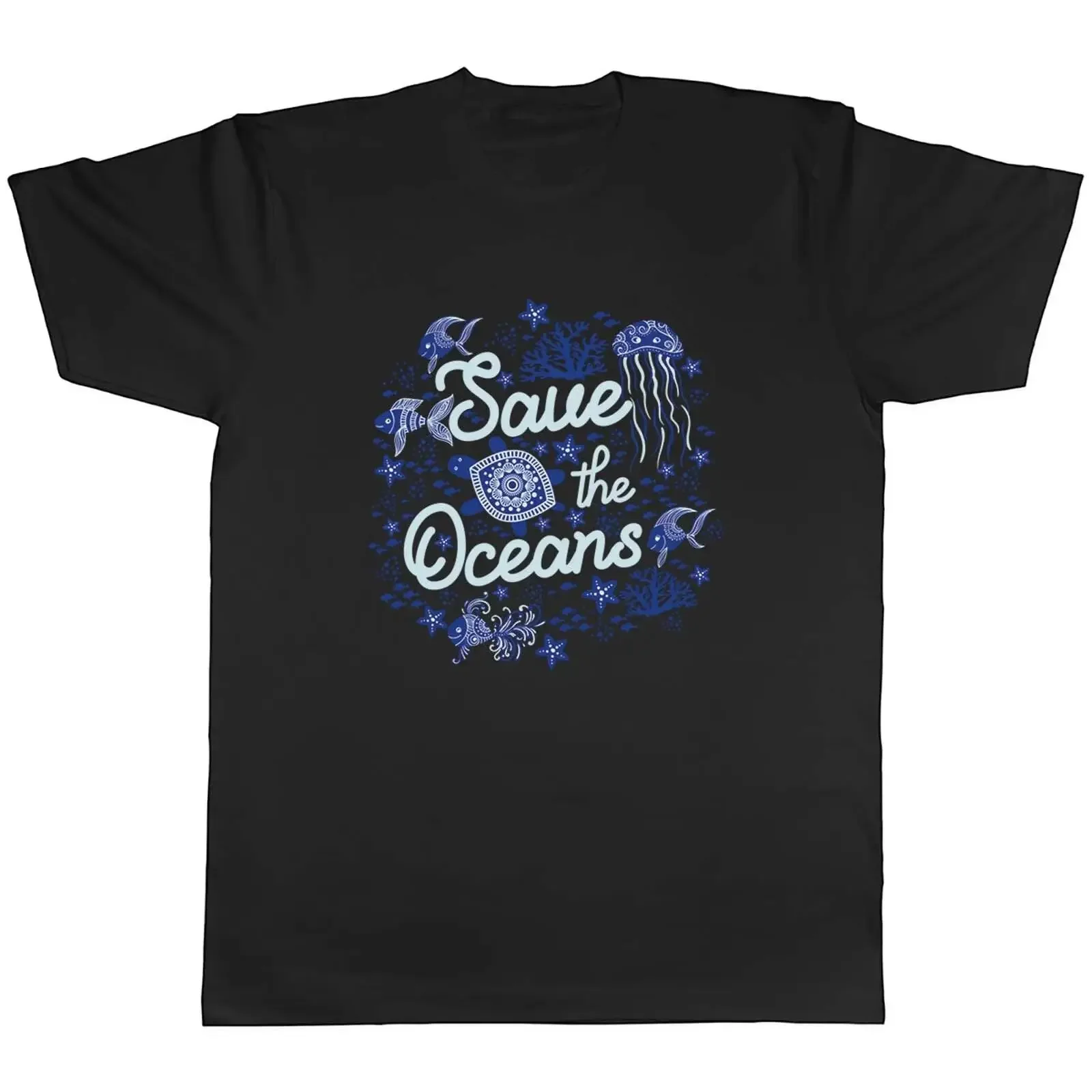 Save The Oceans Earth Day Environment Herren T Shirt Geschenk vintage Washed Versatile Slightly Comfortable designer clothes