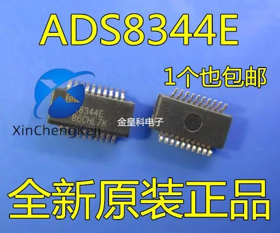 

10pcs original new ADS8344 ADS8344E analog-to-digital converter 16 bit serial output SSOP20