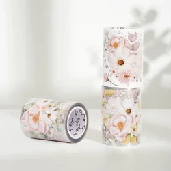 WT-Washi Rubans Adhésifs pour Scrapbooking, Autocollants pour Stockholm aux, Carte, Fond Exécutif, Matériel d'Art, Fleurs Larges, Nouveau Blush