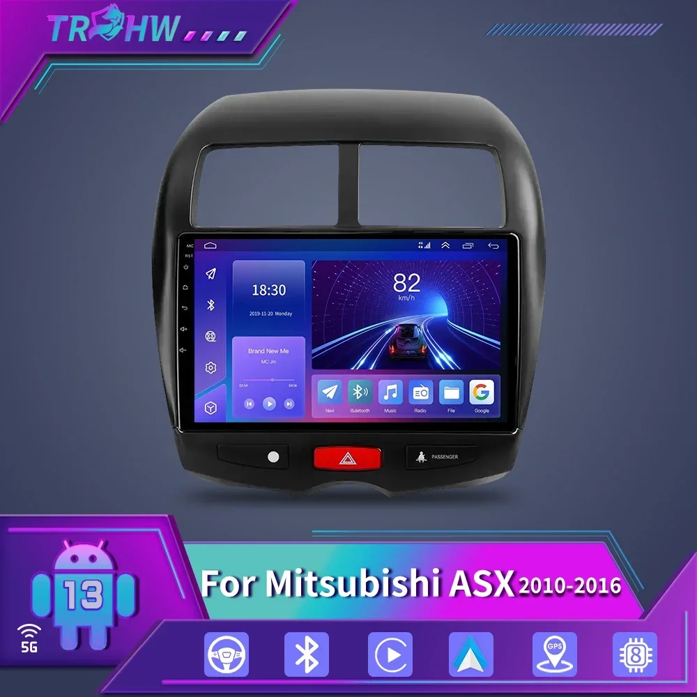 

For Mitsubishi ASX 1 2010 2011 - 2016 C4 Peugeot 4008 Car Radio Multimedia Video Player Navigation GPS Android 13 2din Carplay