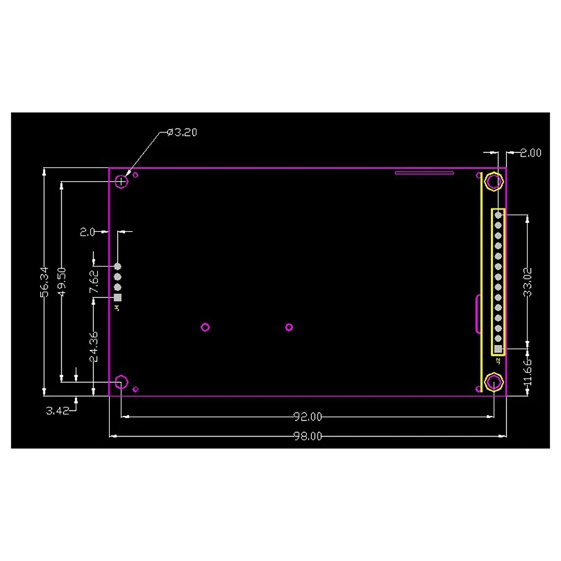 3.5 Inch Display Module SPI Serial Port Display Module Ili9488 Multi-Function Portable With Capacitive Touch Screen