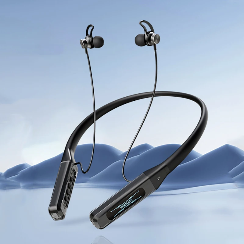 Беспроводные наушники с шейным ремешком, Bluetooth наушники с микрофоном, длинная батарея, Aurculares, высококачественная гарнитура, спортивная для TF-карты