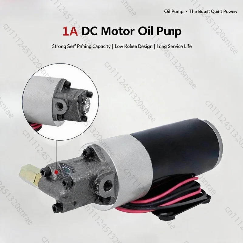 Oil Micro Gear Gear Oil Pump Oiler DC 12V/24V AC 220V Diesel Oil Pump Electric Hydraulic Pump Small DC