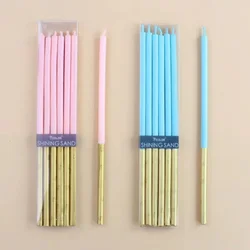 6pcs Long Birthday Candle Cake Decoration Girl Party Supplies Holiday Essentials Guest Gift Candles Luxury Sparkles Lamps Candle