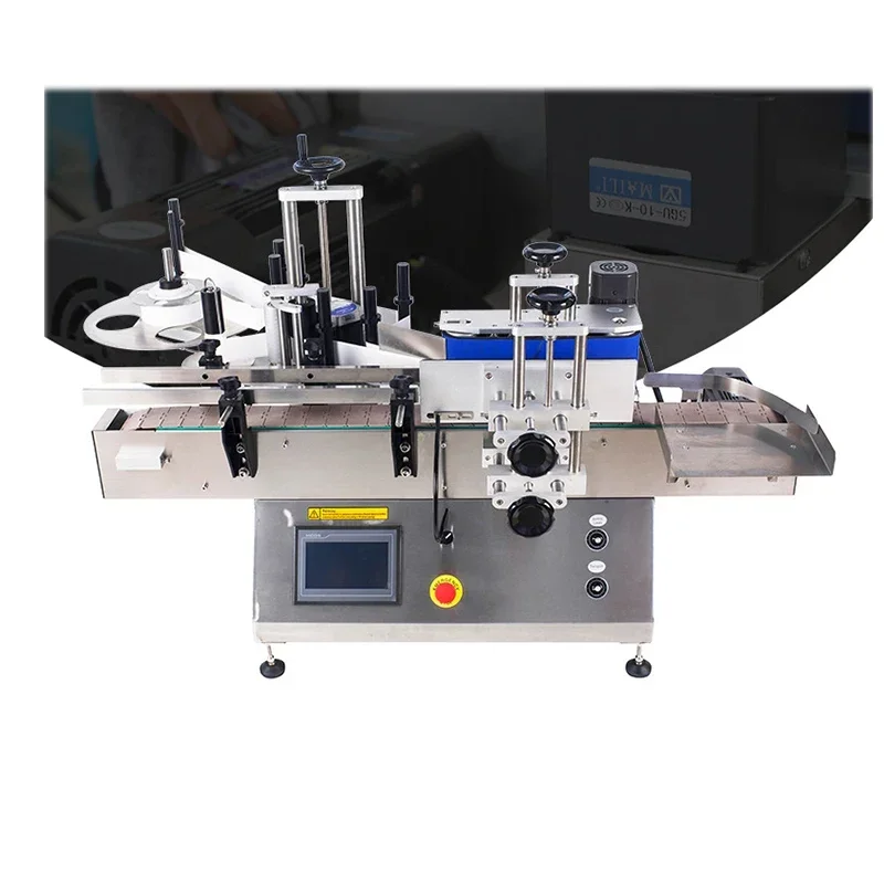 Table Round Bottle Labeling Machine MT-130 Automatic High-speed Labeling Machine Glass Bottle Can Self-adhesive Labeling Machine