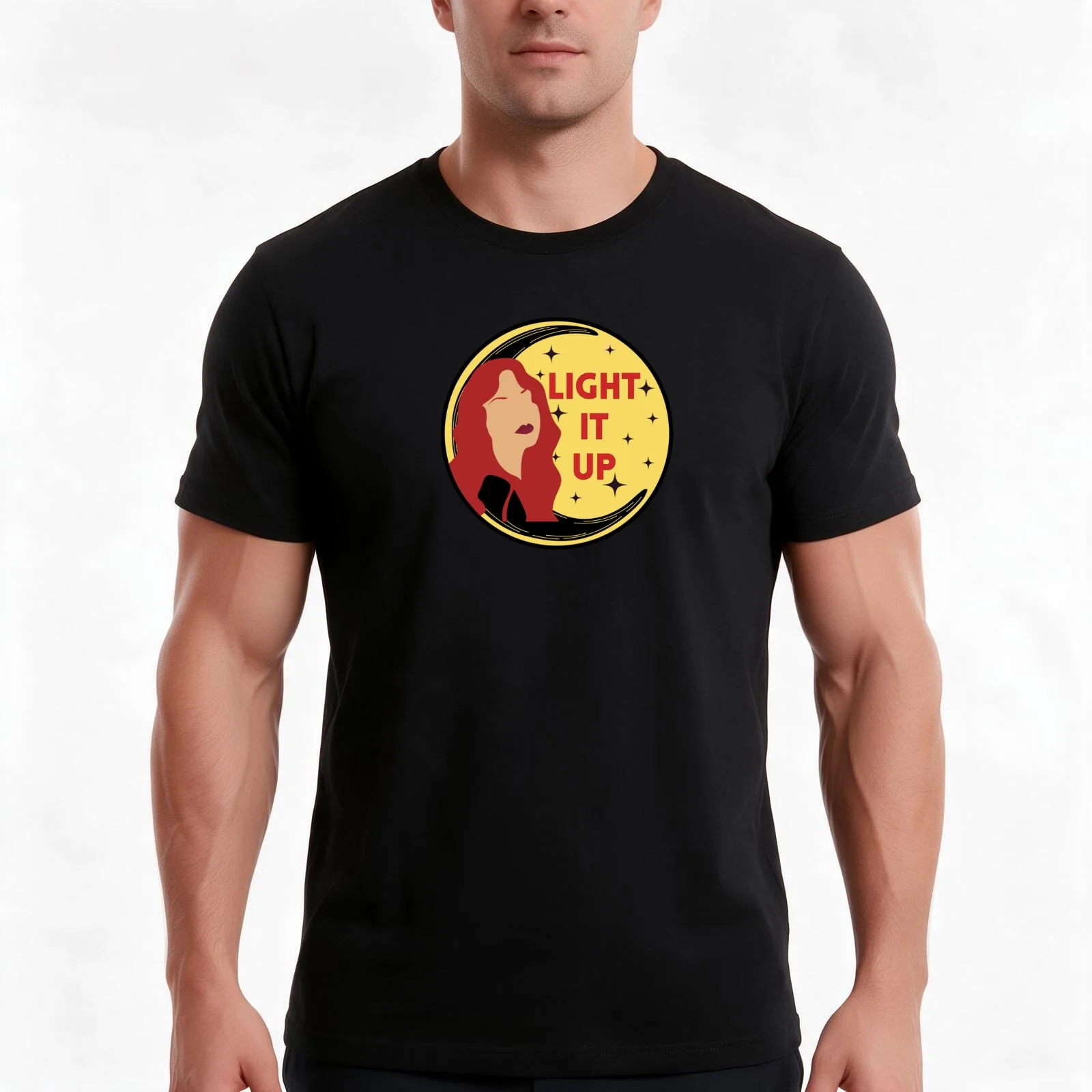 Light it Up Crescent City Sarah J Maas Quote Design T-Shirt, Summer Casual Cotton Tee, Oversized Streetwear Tops, 100% Cotton
