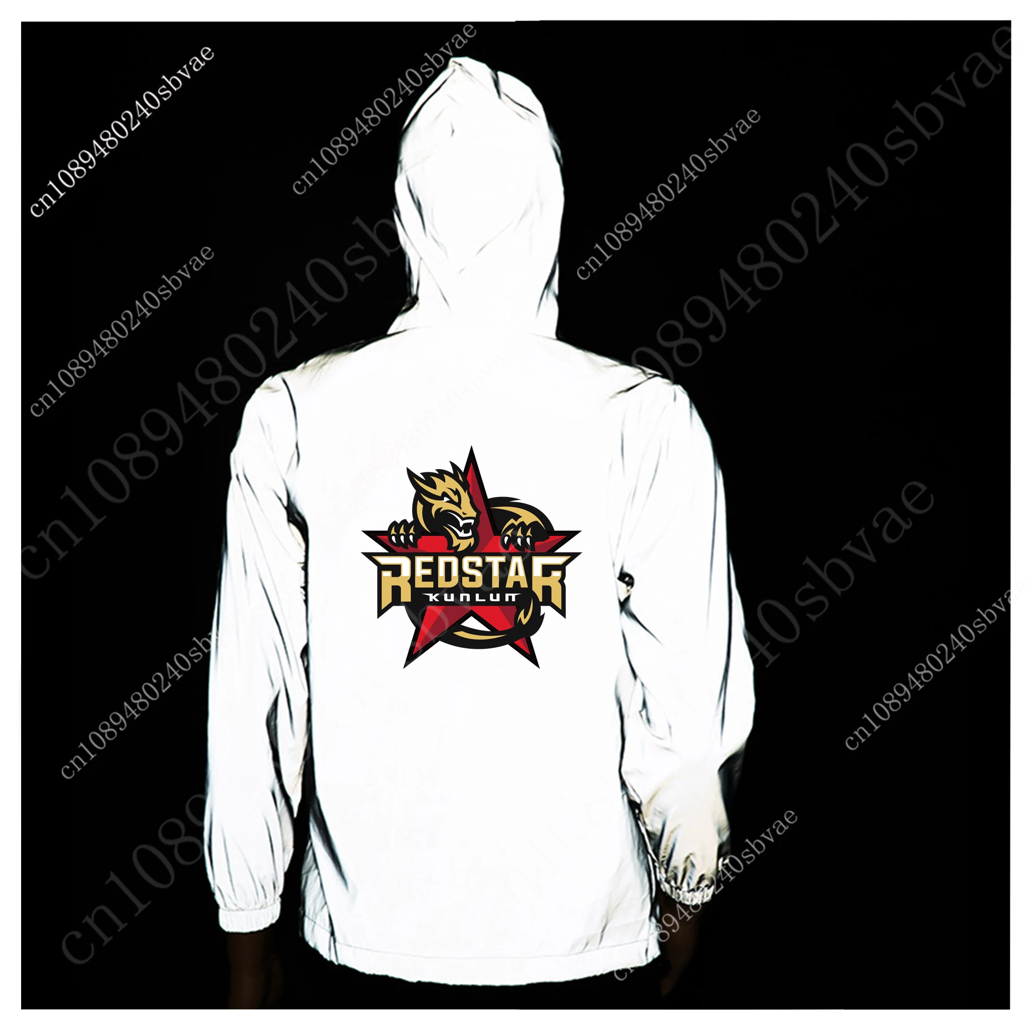 Куньлуньская красная звезда Kunlun Red Star Reflective Jacket Mens Womens Runing Jackets Cycling Hiking Zipper Customized Hoodie