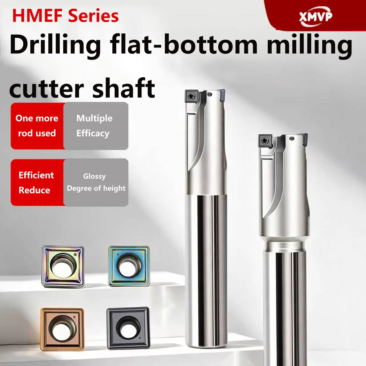 HMEF series end mill countersunking flat bottom shank CNC flat bottom milling shank CNC reaming tool coated alloy