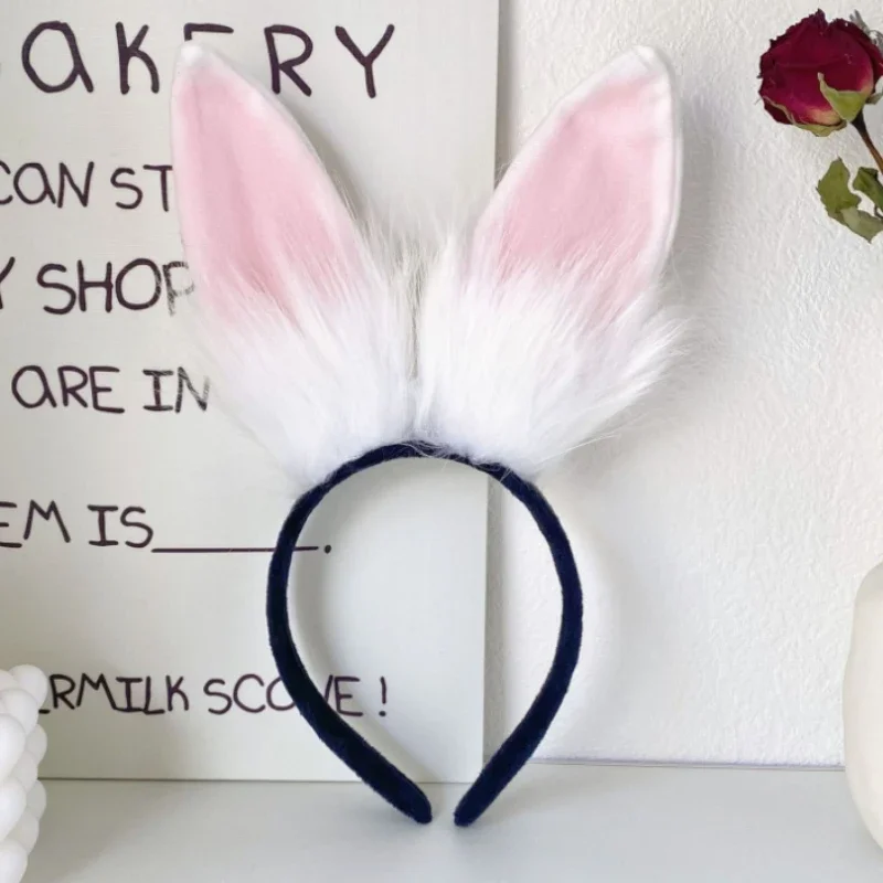 Orecchie di coniglio Fascia per capelli Copricapo Peluche Accessori per capelli carini Fascia per prestazioni per bambini adulti Simulazione sexy Cos Copricapo