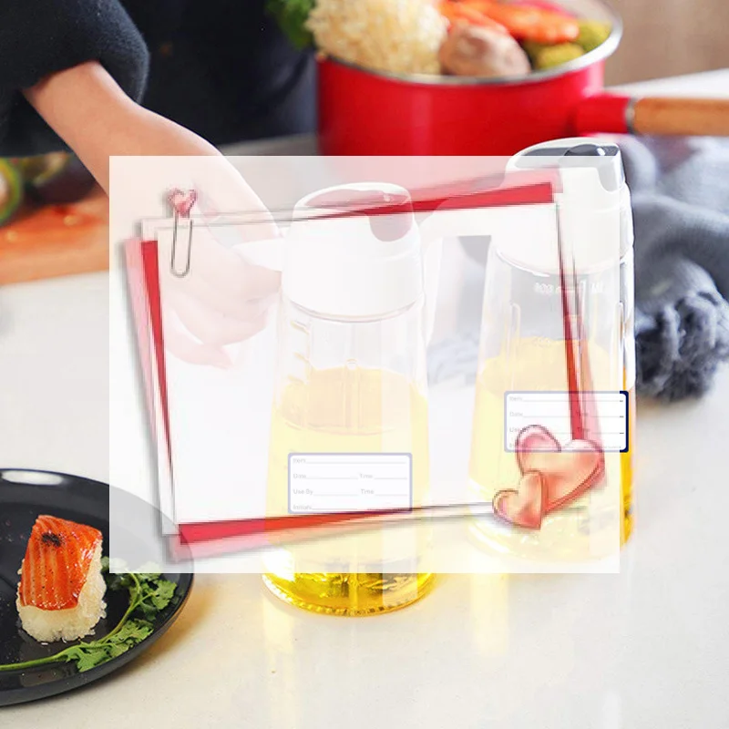 Food Storage Labels - Etiquetas Autoadhesivas Removibles para Almacenamiento de