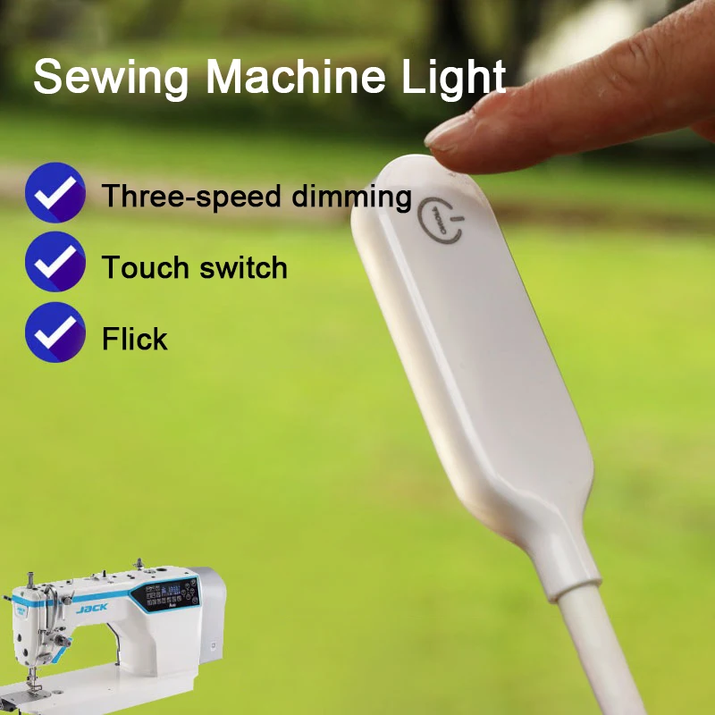 LED-Nähmaschinenbeleuchtungslampe, Touch-Dimmung, industriell, 10/30 LED-Licht, 360° ° Flexibel verstellbar für adsorbierte Basis-Arbeitslampen – Detail 8