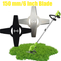 Universal 150mm Metal Grass String Trimmer Brushcutter Head Blades 3/4T For Electric Lawn Mower Lawnmower Parts Tool Accessories