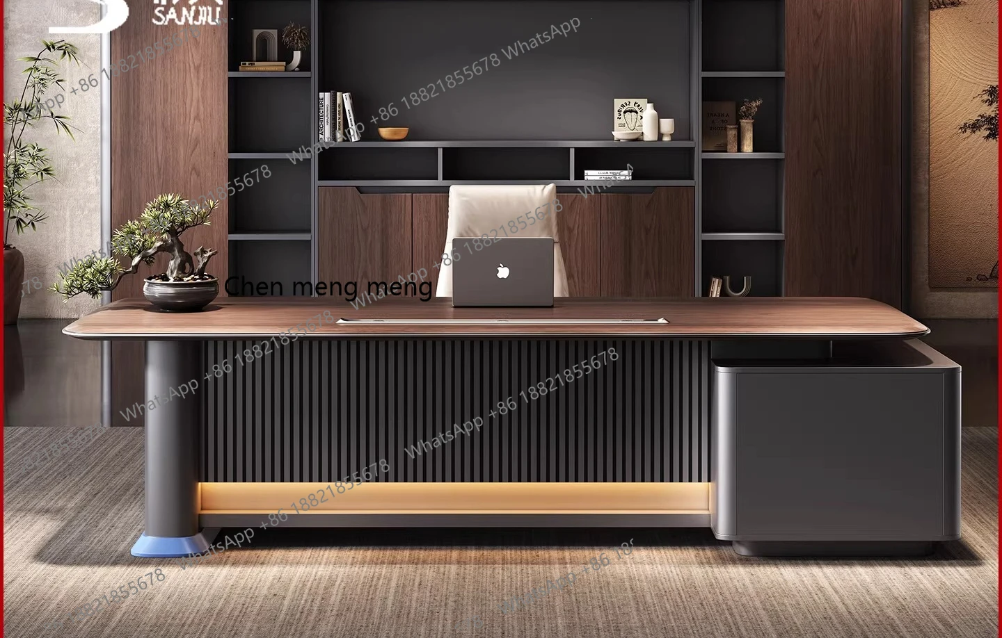 

Office, boss table, modern light luxury high-end paint, chairperson's desk, president's office