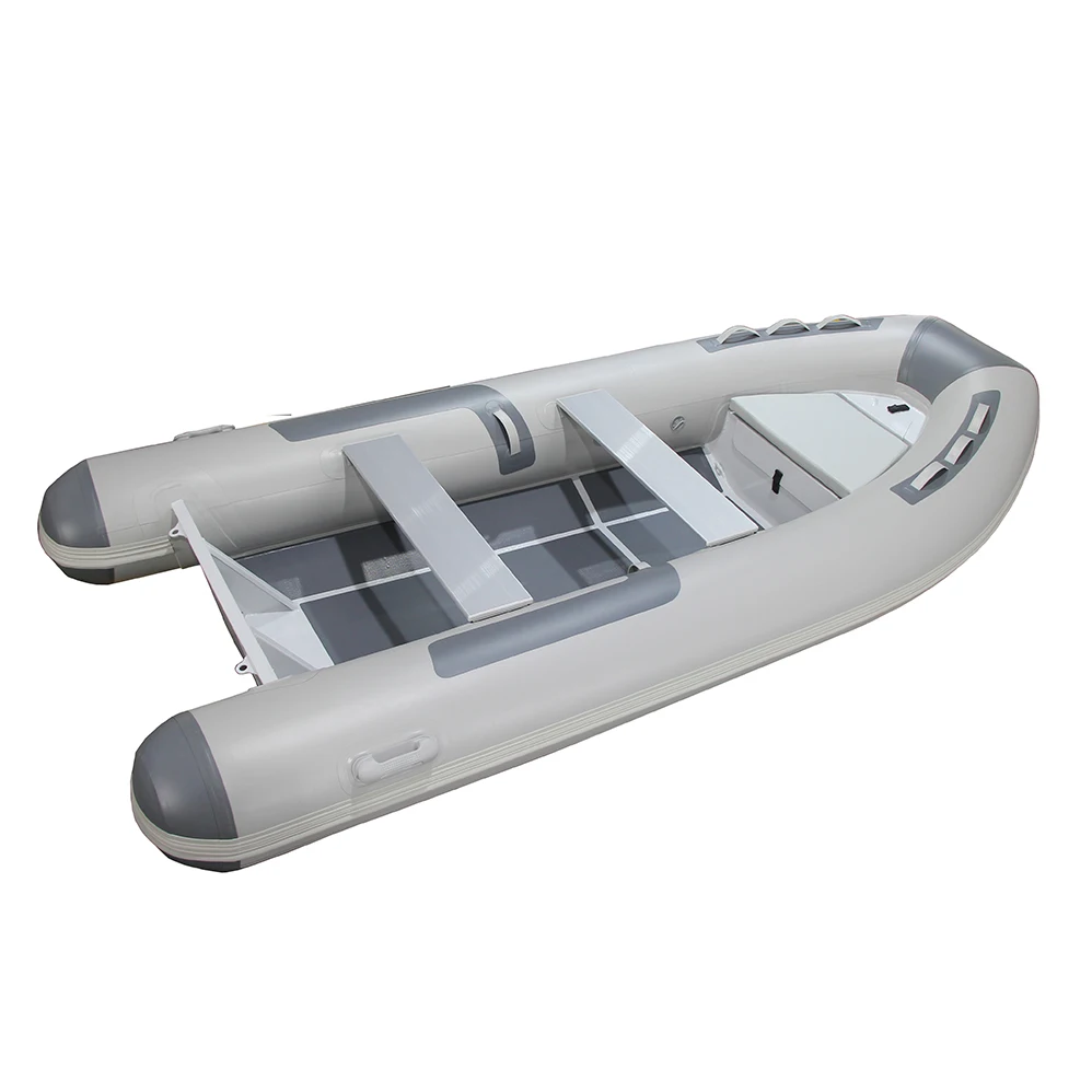 Aufblasbares Schlauchboot mit Rutschfester Gummimatte 360 Aluminium-Rumpf Angelboot für Freizeitaktivitäten