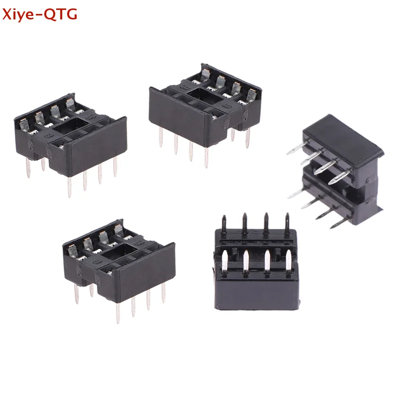 NUEVO Juego de 20 Sockets DIP-8PIC de 8 Pines y 2.54MM, Adaptador DIP DIP8 para Circuitos Integrados, Tipo Soldadura, Base para Chips de 8 PINES, Conector IC