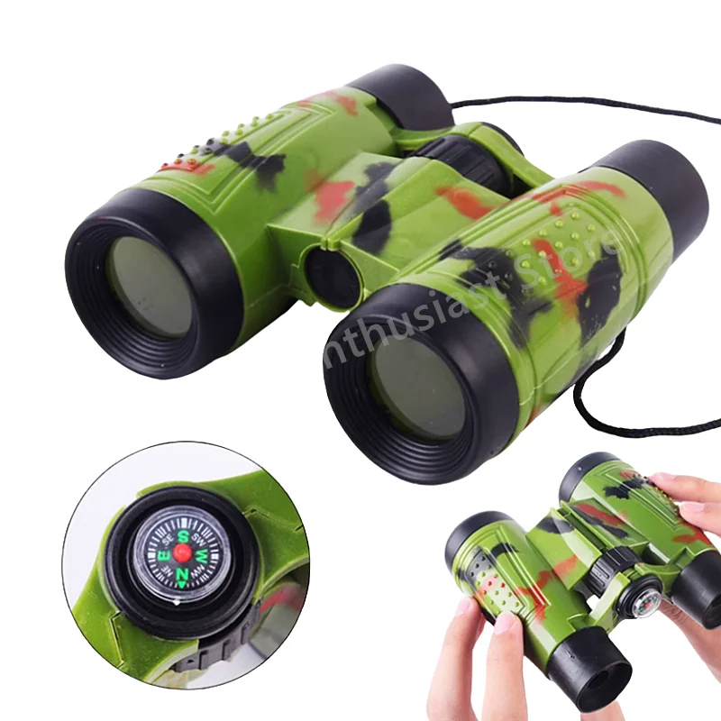 어린이 쌍안경, 어린이 시뮬레이션 CS 사냥터 생존 망원경, 야외 여행 사냥 망원경, 6x30